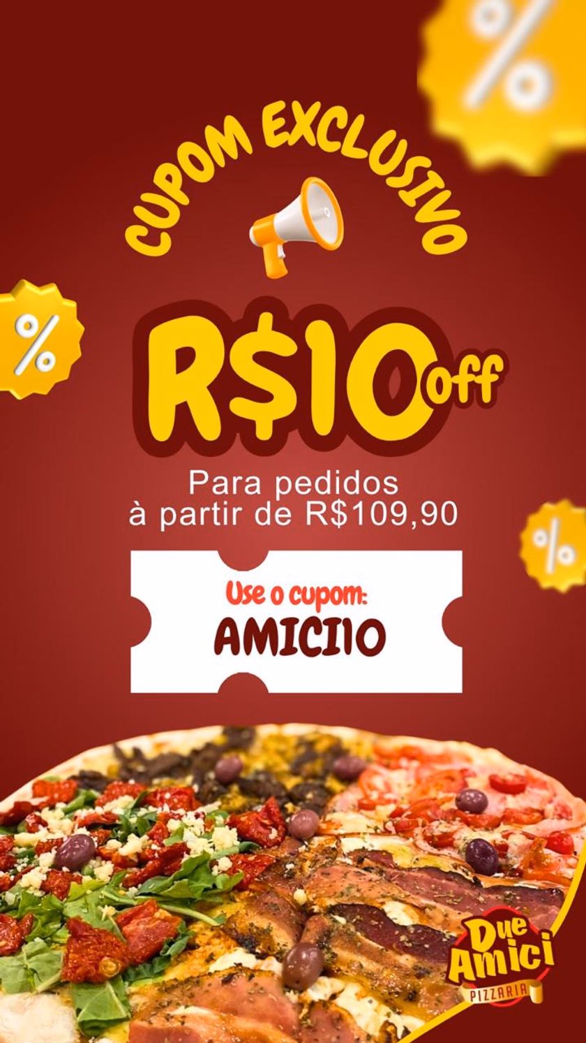 Pizzas e promoções em destaques