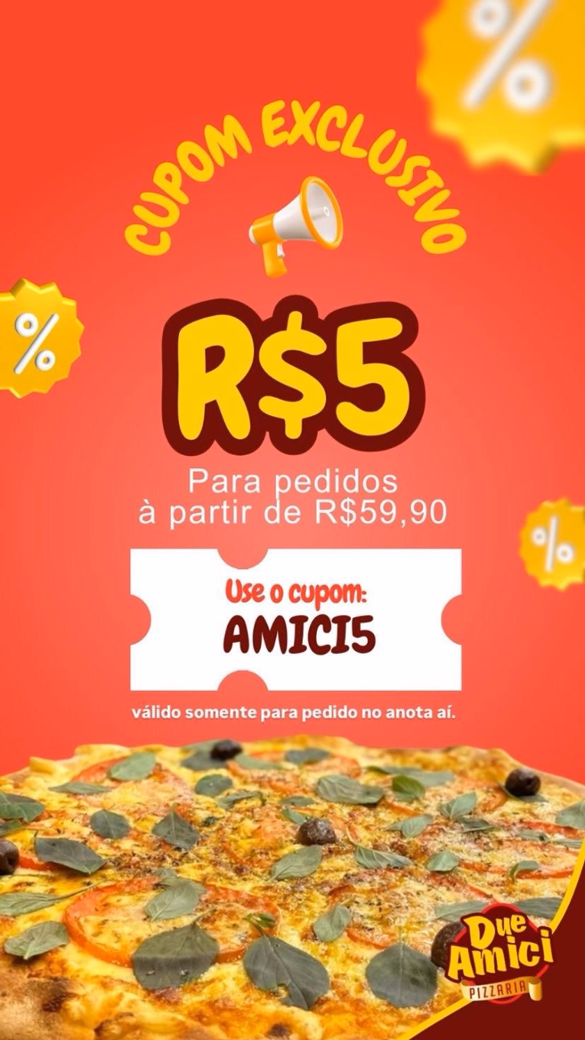 Pizzas e promoções em destaques