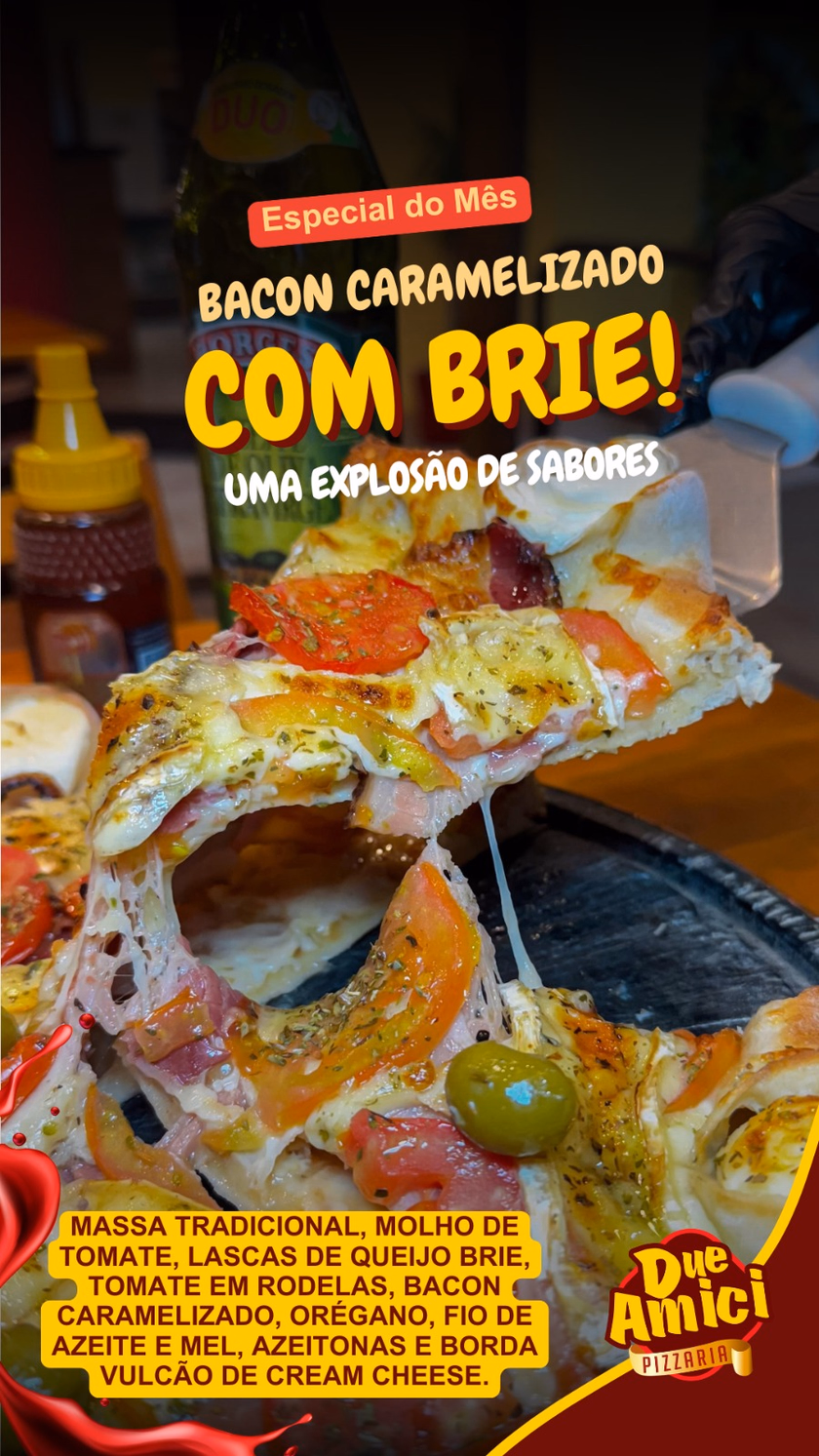 Pizzas e promoções em destaques
