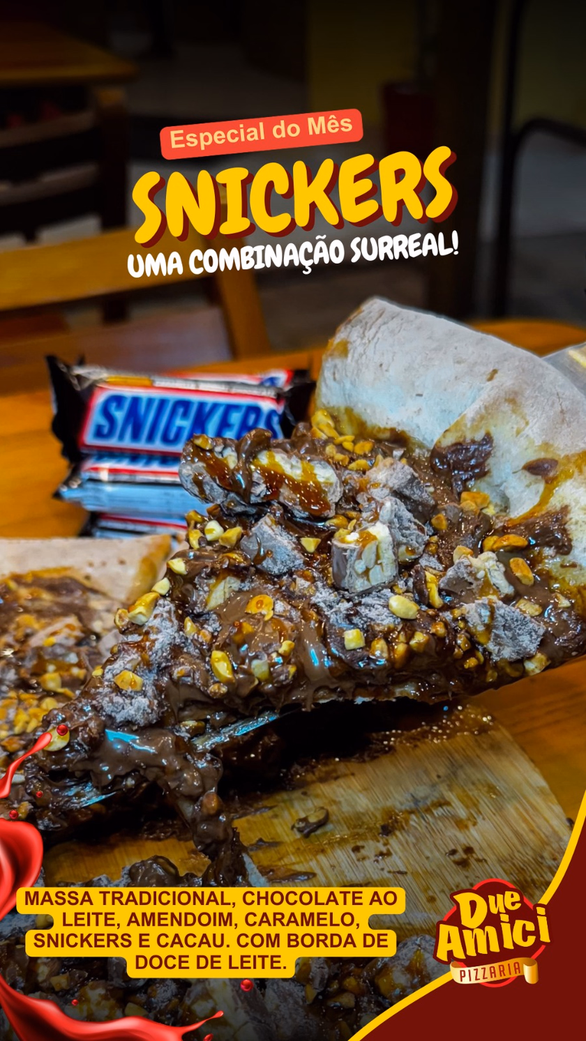 Pizzas e promoções em destaques